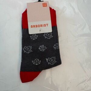 2016 Arborist Drake General Store Canadian Maple Leaf Ankle Socks